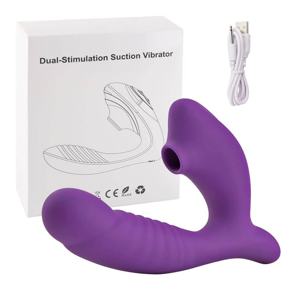 Vibradores con succión de clitoris, consolador con estimulador del punto G - PARAIRAVENUS.COM