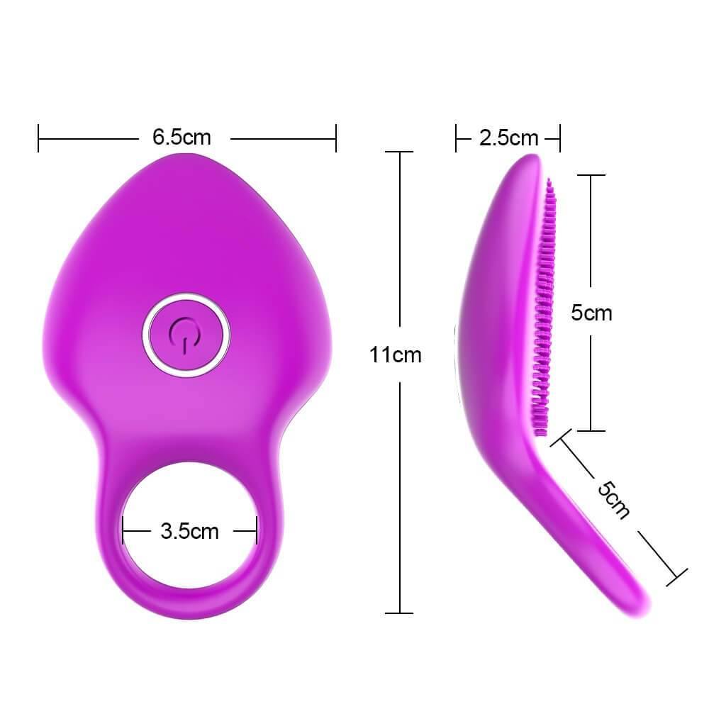 Anillo para el pene con vibrador, anillo de pene retardante para el pene con masajeador de clitoris - PARAIRAVENUS.COM