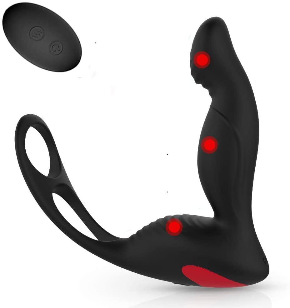 Anillo de pene con estimulador de próstata, anillo con masajeador de próstata - PARAIRAVENUS.COM