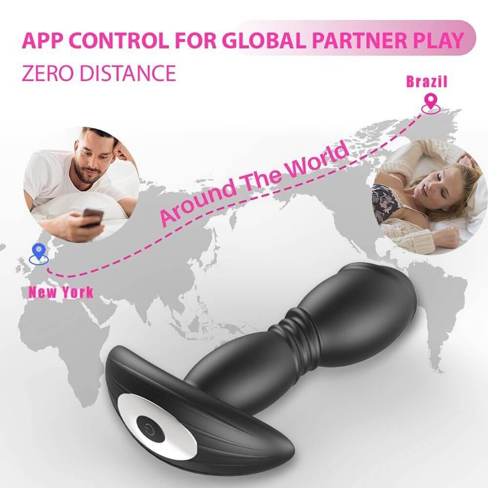 Vibradores anales masculinos con app para el móvil, jueguetes sexuales para satisfacer a los hombres - PARAIRAVENUS.COM