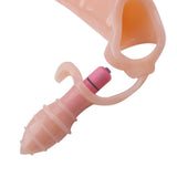Fundas para alargar el pene, funda agrandador de pene con estimulador de clitoris, funda de pene con vibrador - PARAIRAVENUS.COM