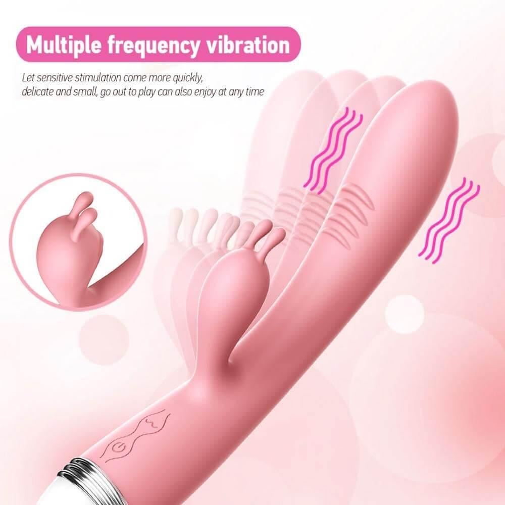 Consolador vibrador potente con estimulador de clitoris, vibrador con masajeador de clitoris - PARAIRAVENUS.COM