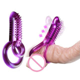 Anillo de pene retrasador de eyaculación, Anillos de pene con vibrador para clitoris - PARAIRAVENUS.COM