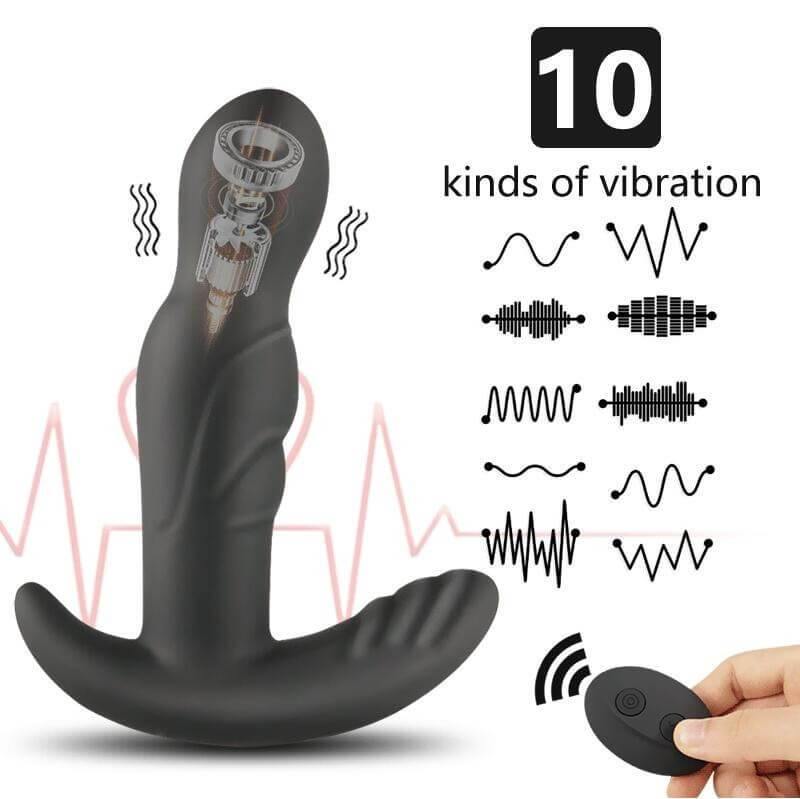 Vibrador anal para hombre mando a distancia, vibrador anal hombre cabezal giratorio de 360 grados para hombres - PARAIRAVENUS.COM