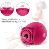 Rosa vibrador y succionador de clítoris, masajeador en forma de rosa - PARAIRAVENUS.COM